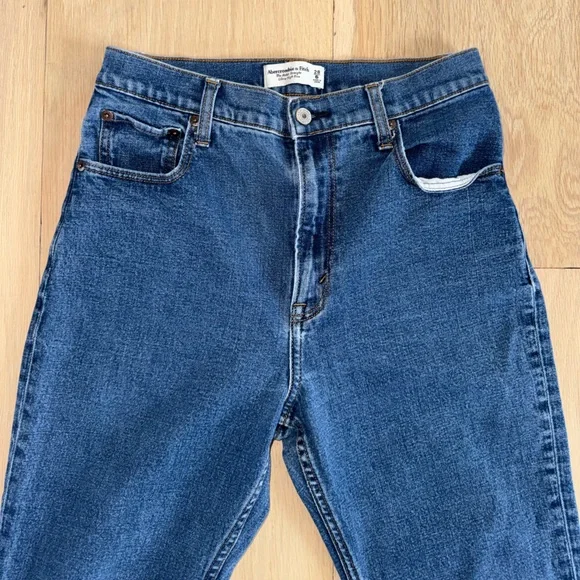 Abercrombie & Fitch The Ankle Straight Ultra High Rise Jeans Size 28 - Picture 2 of 6